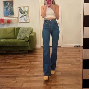 Levi’s Ribcage high rise boot cut jeans